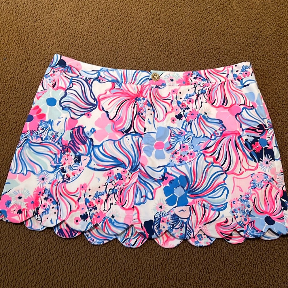Size 14, Pink and Blue Lily Pulitzer Skirt